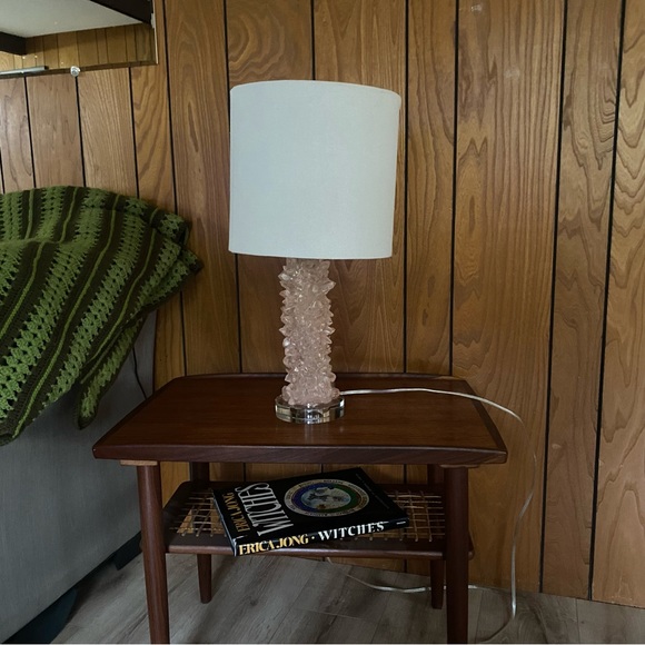 Stunning pink quartz Crystal rock table lamp - Picture 2 of 11